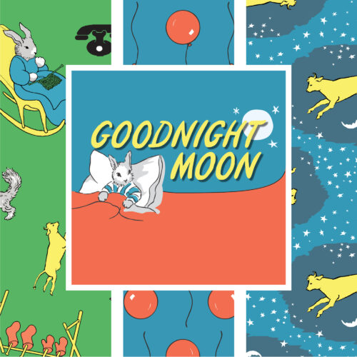 Goodnight Moon 100% organic cotton quilter's weight fabric by Margaret Wise Brown for Cloud9 Fabrics