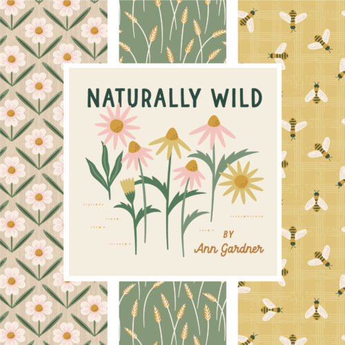 Naturally Wild 100% organic cotton quilter's weight fabric by Ann Gardner for Cloud9 Fabrics shipping in March 2025