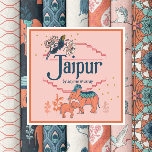 Jaipur 100% organic cotton quilter's weight fabric by Jayme Murray for Cloud9 Fabrics