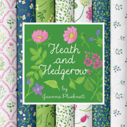 Heath and Hedgerow 100% organic cotton quilter's weight fabric by Joanna Plucknett for Cloud9 Fabrics.